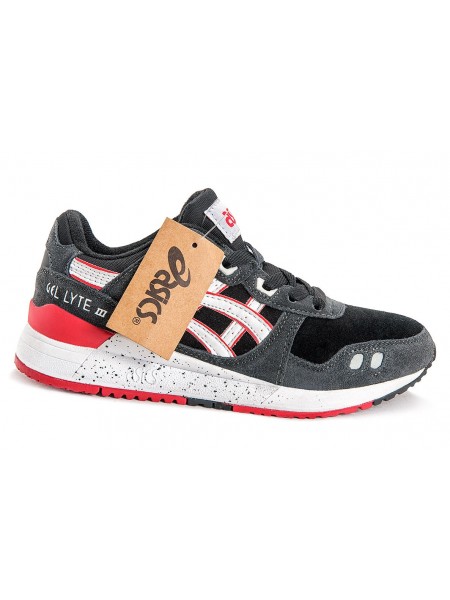 Модные кроссовки замшевые Gel Lyte женские черные 