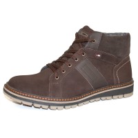 Ботинки кожаные зимние Multi-Shoes KS-1, Коричневый, 41-45р.