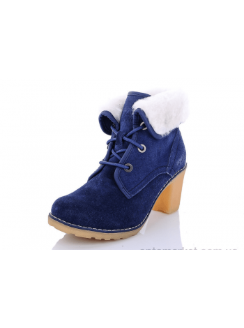 Ботинки женские замшевые Tall Land на каблуке купить в Украине
