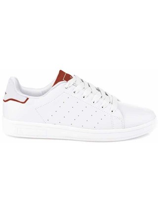 Кроссовки кожаные Restime белые, 36-41р.