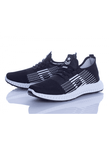 Стильные кроссовки Wonex мужские текстильные черные, 40-45р. 